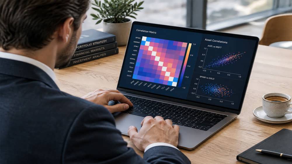 مدل سازی آماری و محاسبه ضرایب همبستگی در تحلیل داده های مالی